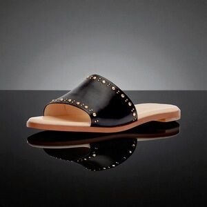 COLE HAAN ANICA  slide sandal stud embellishments size 9.5